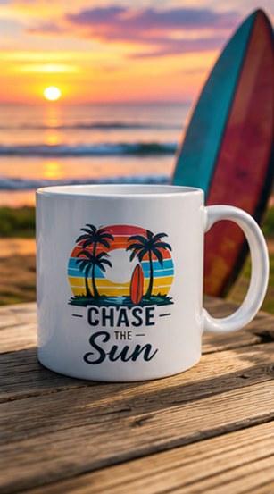 Custom outdoor sports club mug — full-colour sublimation